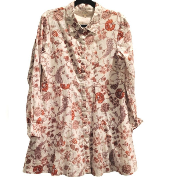 Livro Dresses & Skirts - Livro Mini Shirt Dress Floral Size Large